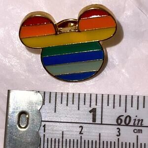 Rainbow Mouse Pin Brooch